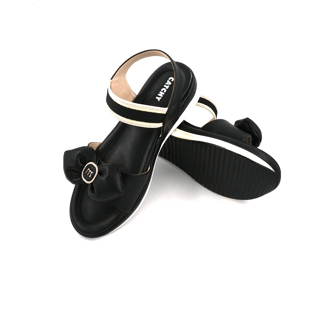 Catchy Girl's Bow Detail Sandals