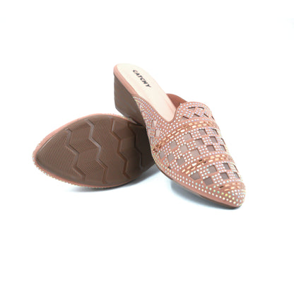 Luxury Embroidered Mules For Women's