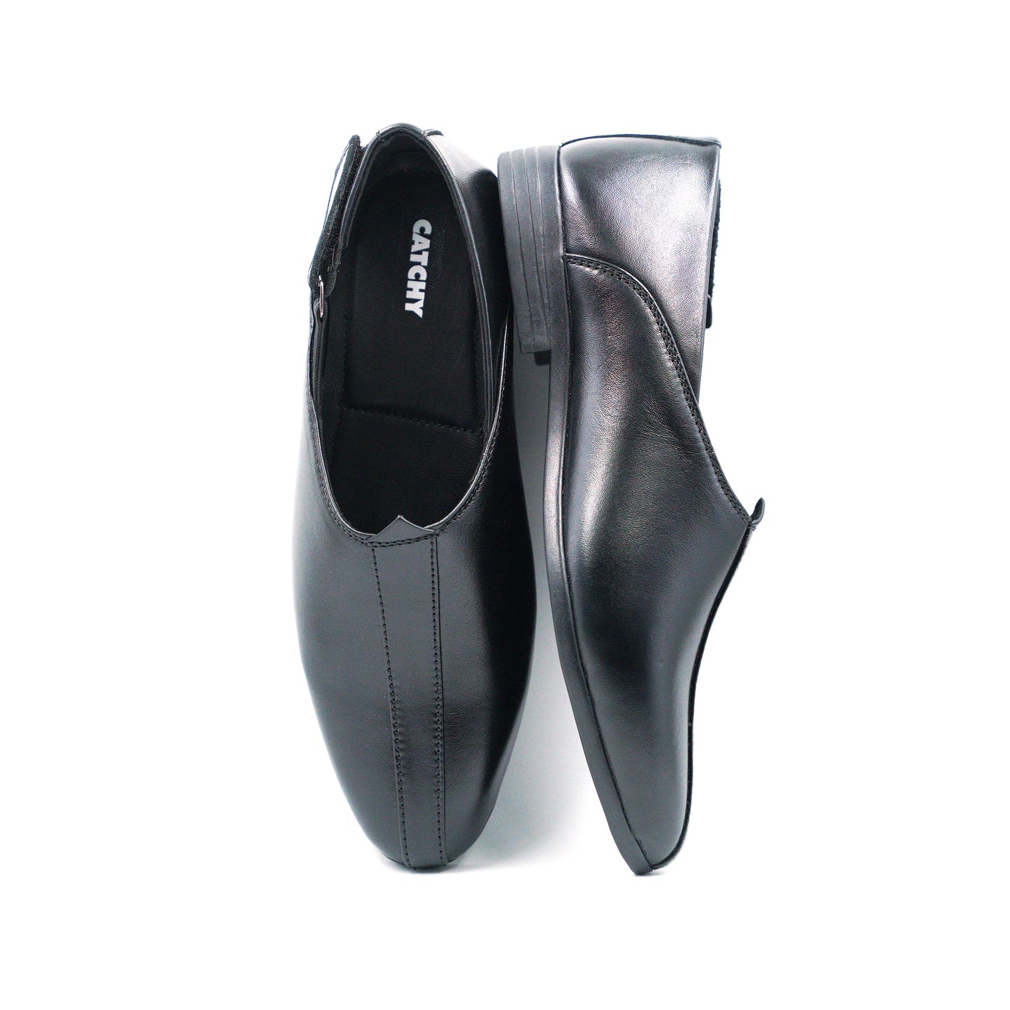 Men Tan Black Shoe-Style Sandals