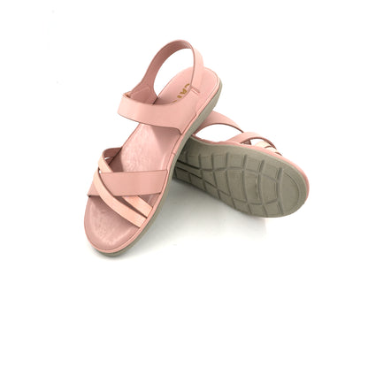 Catchy Women's Beige Back Belt Formal Flat Sandal