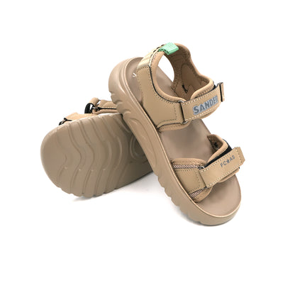 Catchy Kids' Beige Adjustable Sports Sandal