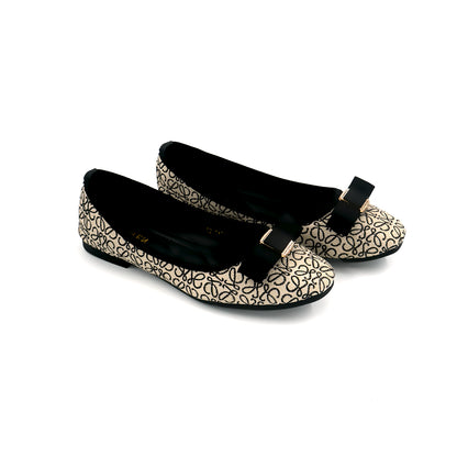 Catchy Women's Casual Glitter Flat Bowknot Pumps