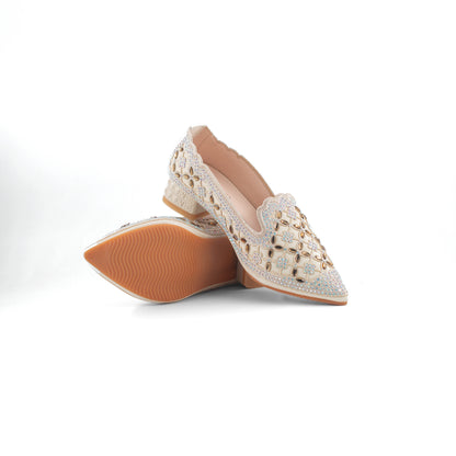 Catchy Royal Crystal Loafers