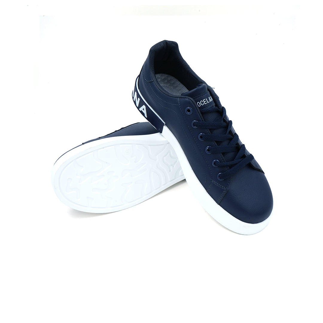 Catchy Low Canvas Leather Sneakers
