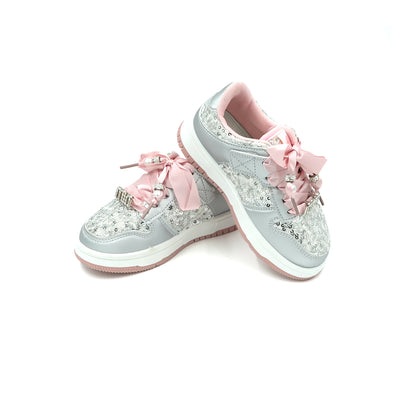 Catchy Luxury Silver Girls Shoes
