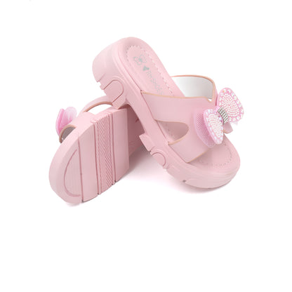 Catchy Girls' Sparkly Butterfly Bow Slipper