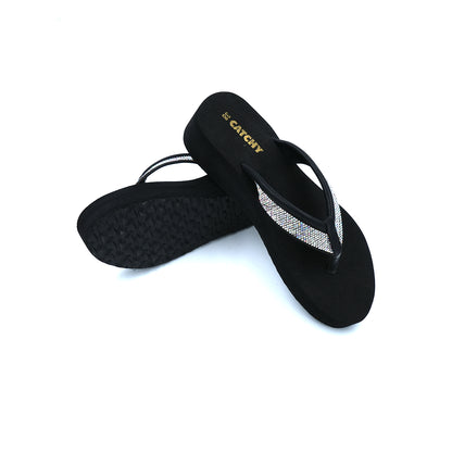 Catchy Sparkle Strap Platform Sandals