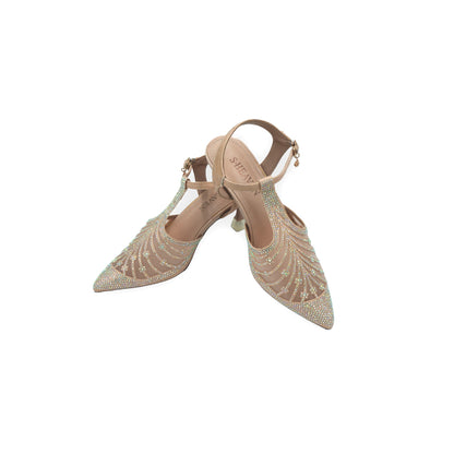 Pointy Slingback Spool Heel