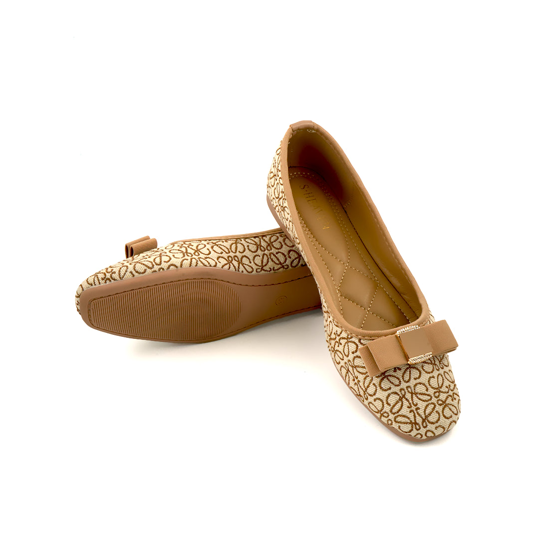 Catchy Women's Casual Glitter Flat Bowknot Pumps