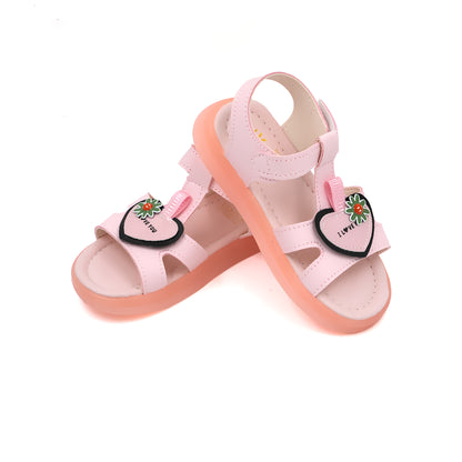 Catchy Girls' Pink Light-Up Sandal
