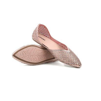 Elite Diamond Mesh Comfort Flats