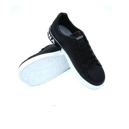 Catchy Low Canvas Leather Sneakers