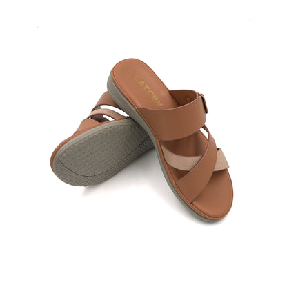 Catchy Cross-Strap Buckle Sandals