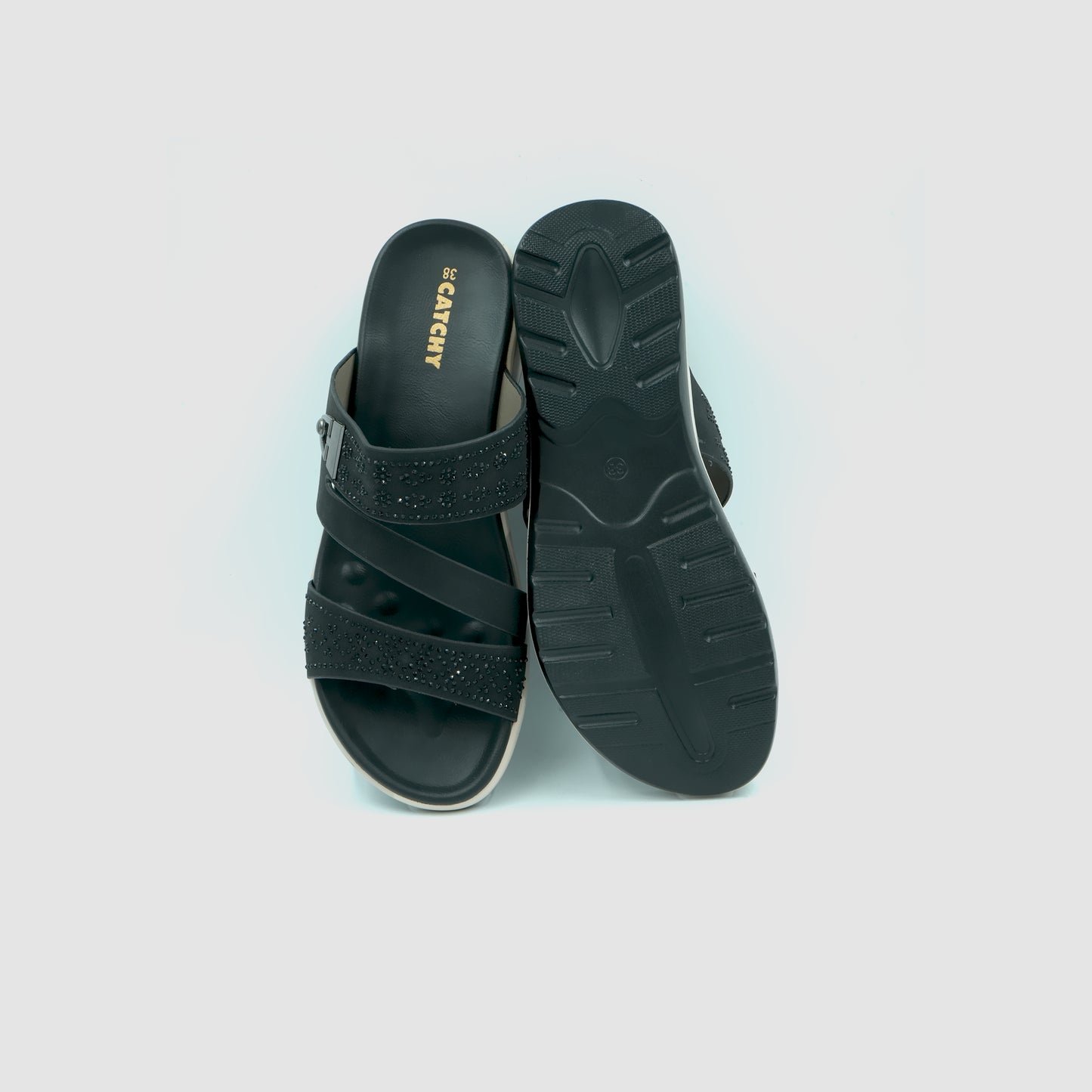 Catchy Comfit Cross Strap Sandal for Women