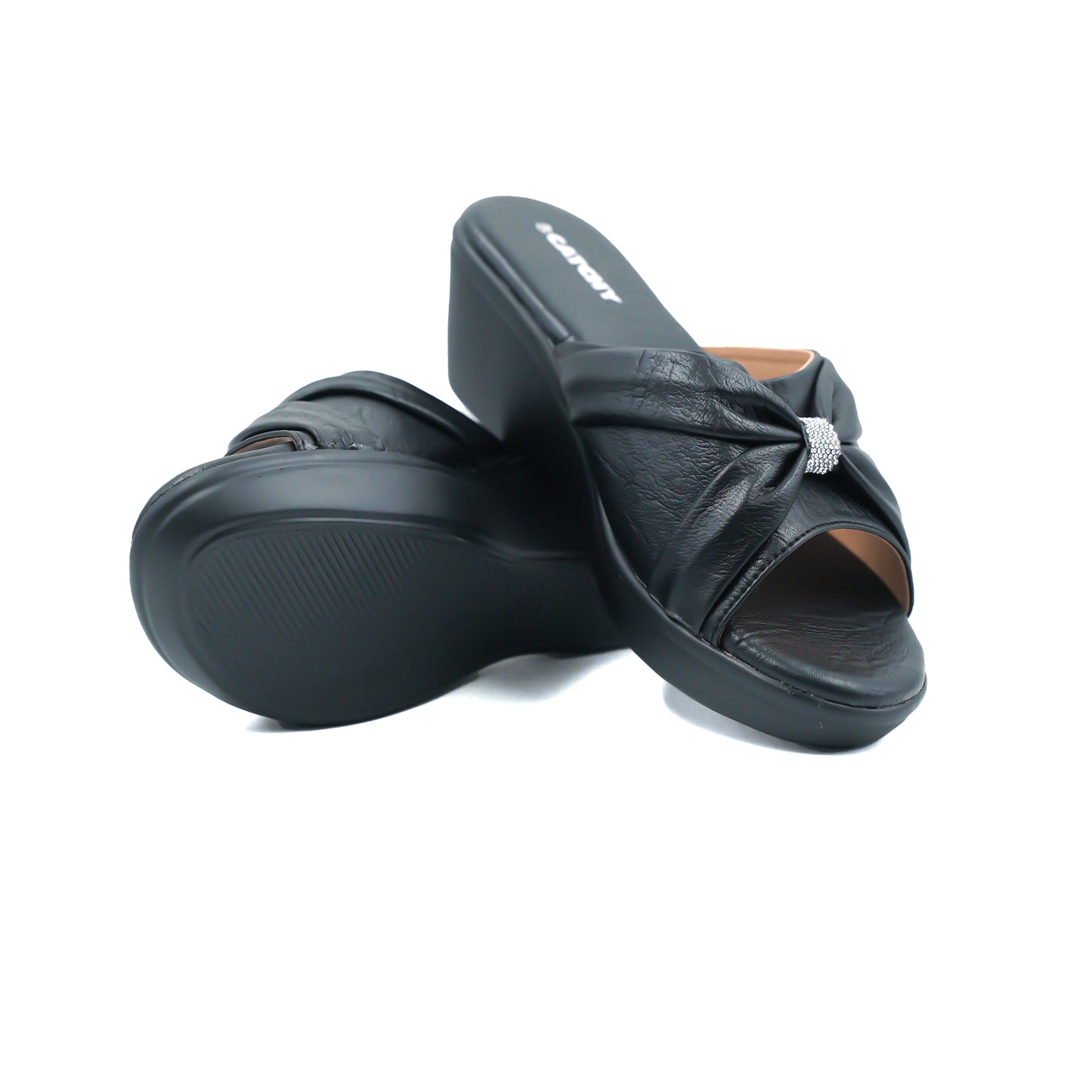 Catchy Wylda Ladies Mid Heel Slipper