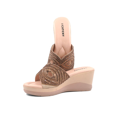 Catchy Gilded Aura Wedges
