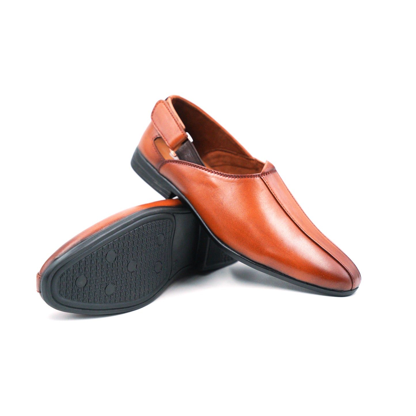 Men Tan Brown Shoe-Style Sandals