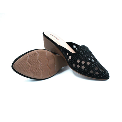 Luxury Embroidered Mules For Women's