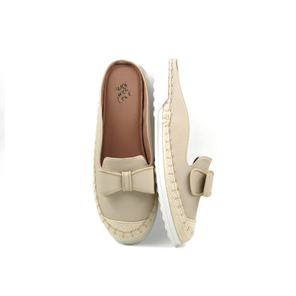 Catchy  Leather Espadrilles Half Loafers For Women