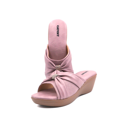 Catchy Wylda Ladies Mid Heel Slipper