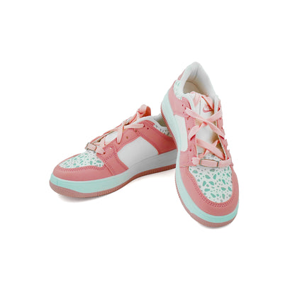 Catchy Girl's Court Pink Sneakers
